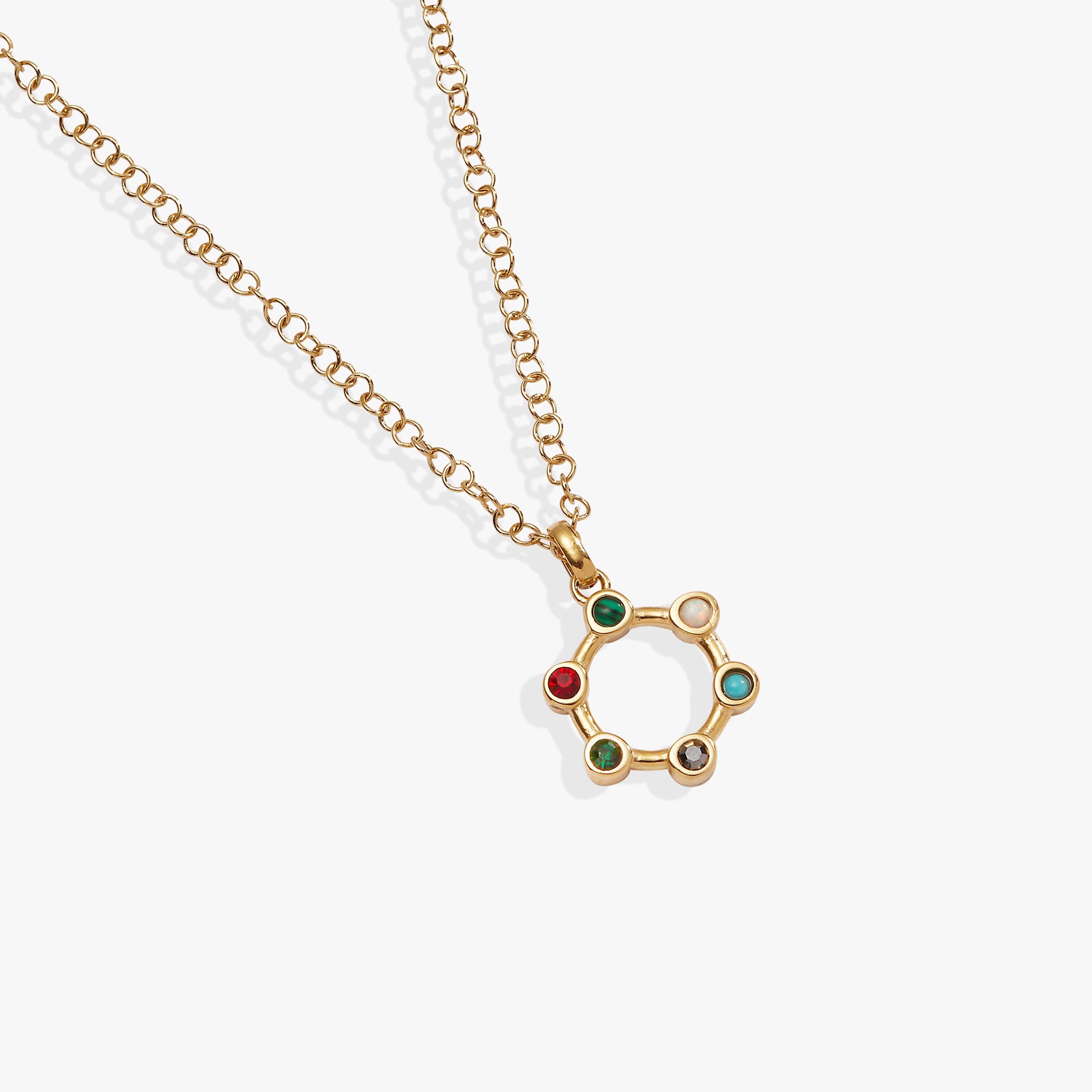 Mother Crystal Necklace Stainless Steel Gold | Alex and Ani