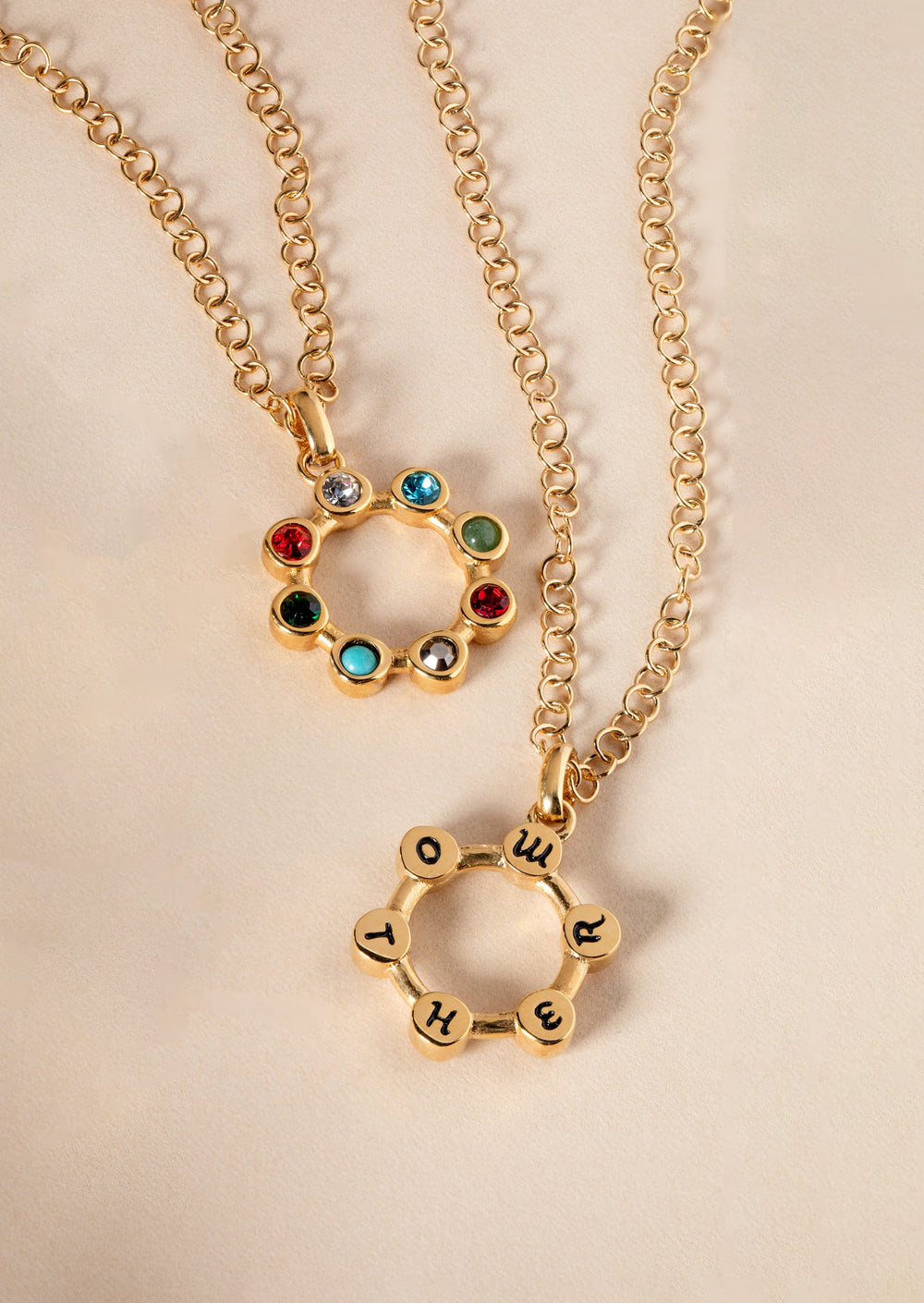 Mother Crystal Necklace Stainless Steel Gold | Alex and Ani