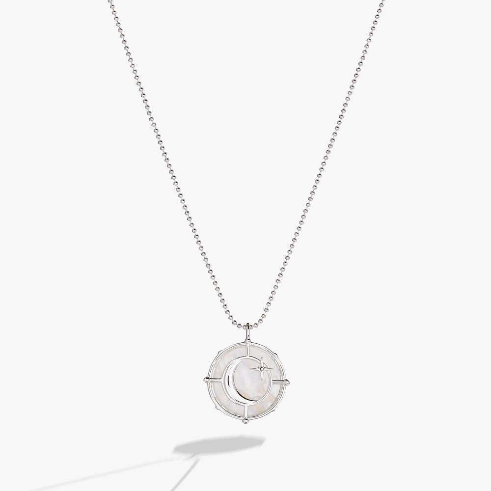Sagittarius Zodiac Double-Sided Charm Necklace Silver | Alex and Ani
