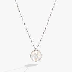 Capricorn Zodiac Double-Sided Charm Necklace Silver | Alex and Ani