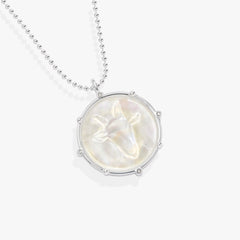 Capricorn Zodiac Double-Sided Charm Necklace Silver | Alex and Ani