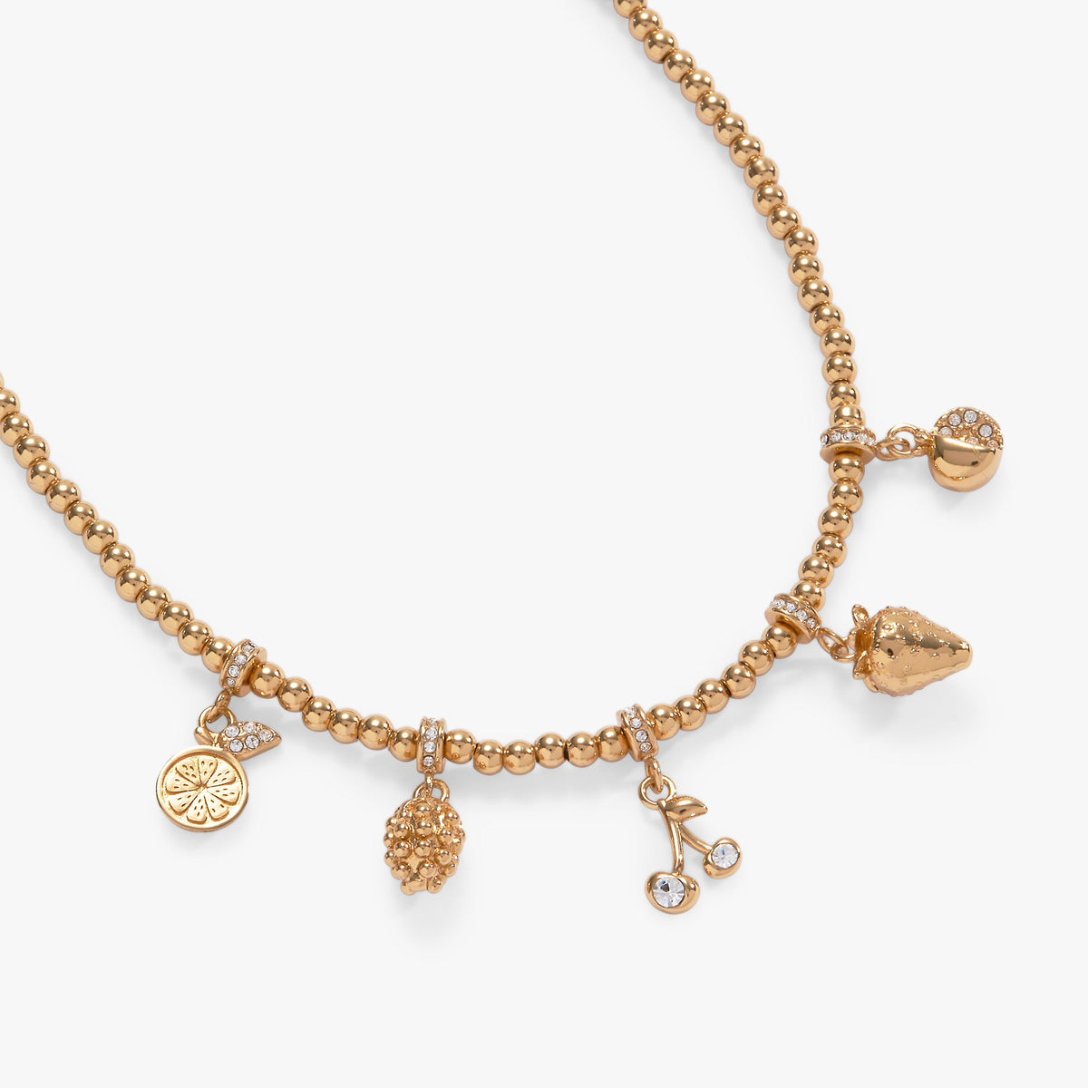 Fresh Orchard Charm Necklace Gold | Alex and Ani