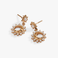 Crystal Celestial Drop Earrings Gold | Alex and Ani