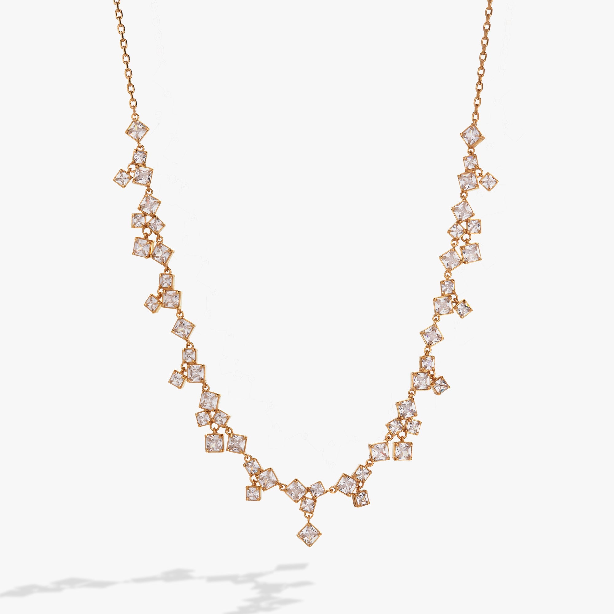 Crystal Chandelier Necklace Gold | Alex and Ani