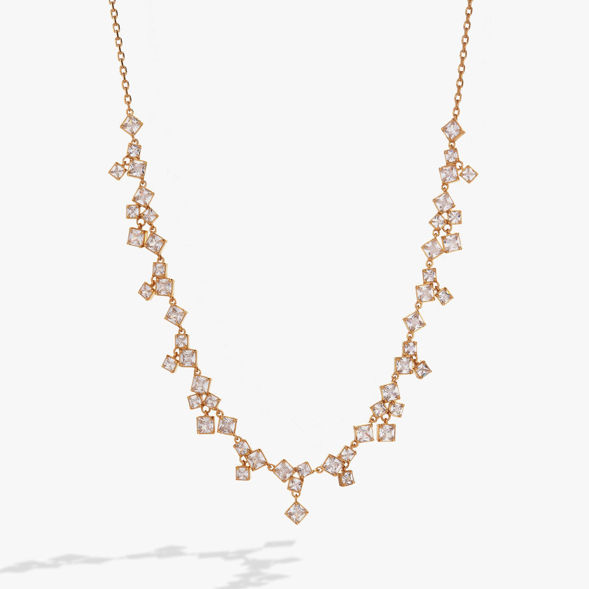 Crystal Chandelier Necklace Gold | Alex and Ani