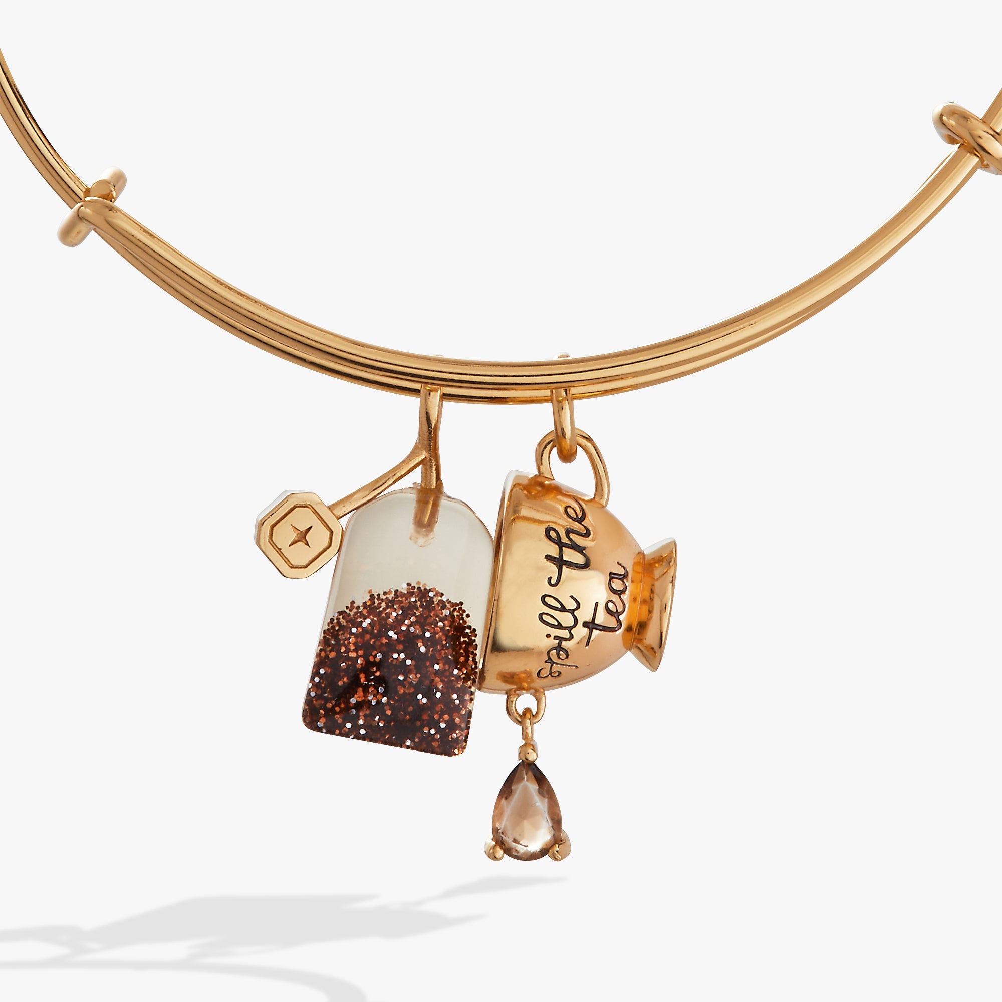 Spill the Tea Duo Charm EWB Gold | Alex and Ani