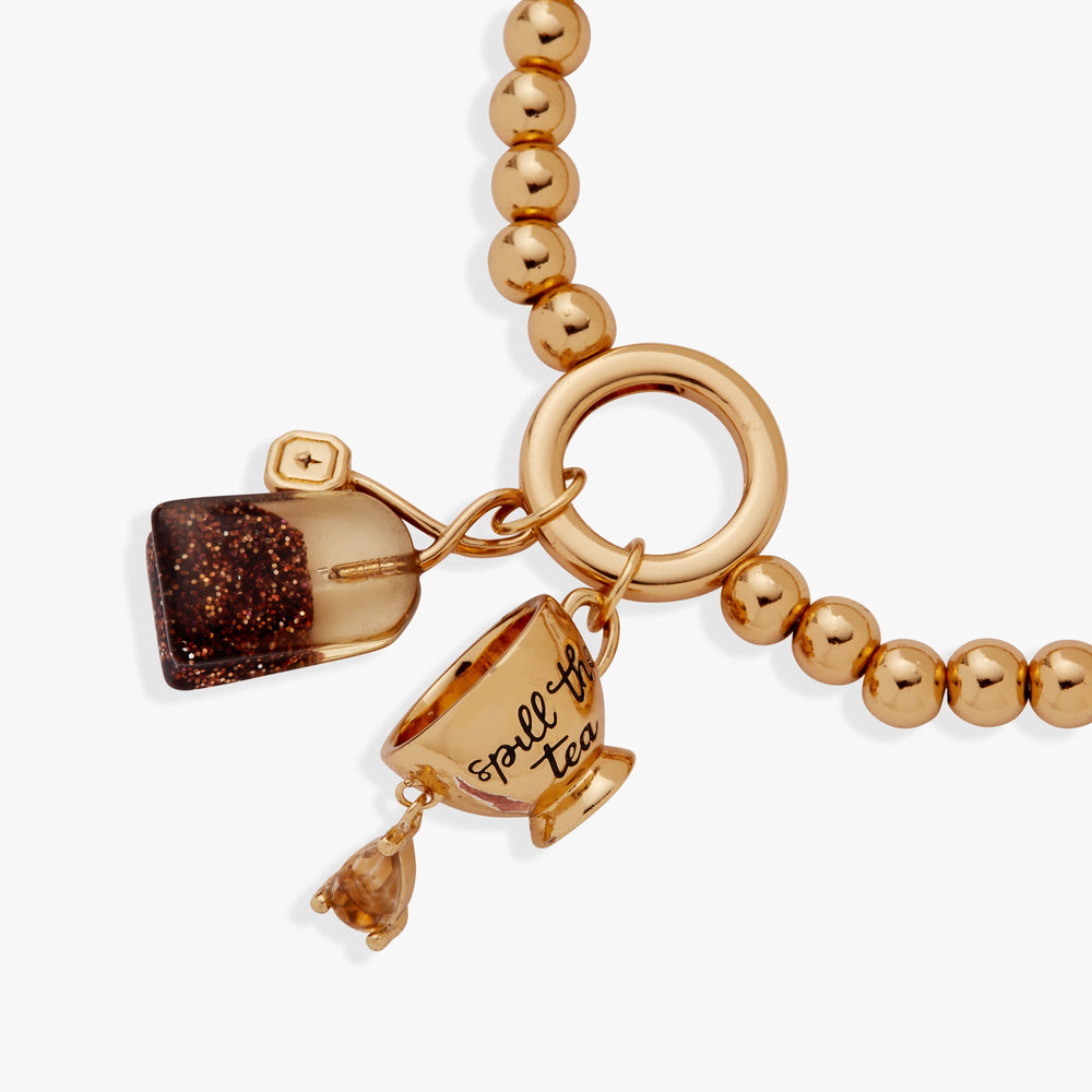 Spill the Tea Stretch Bracelet Gold | Alex and Ani