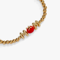 Farmers' Market 'Mom' Stretch Bracelet Gold | Alex and Ani