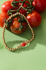 Farmers' Market 'Mom' Stretch Bracelet Gold | Alex and Ani