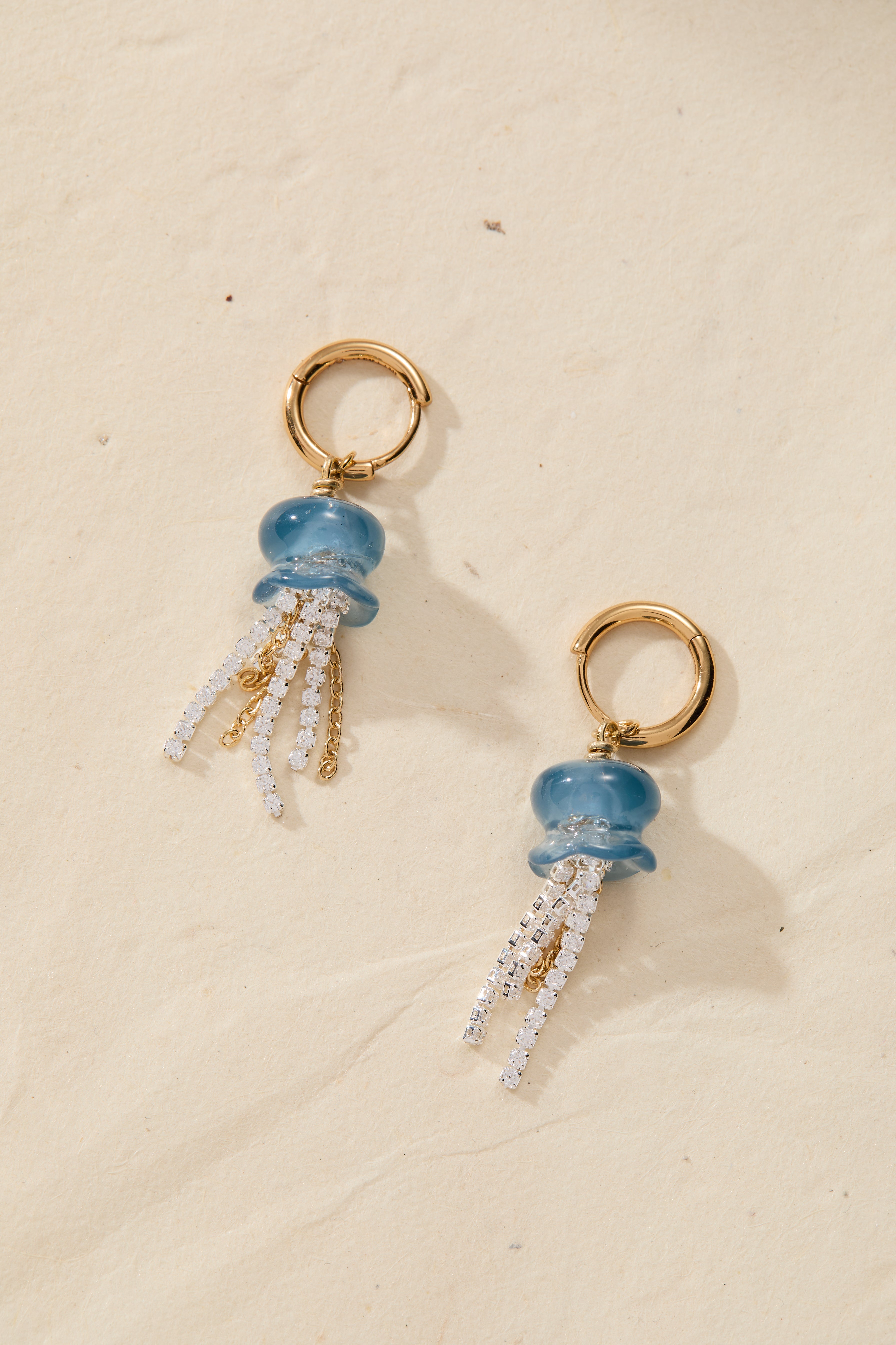 Whimsical Jellyfish Huggie Hoops Two Tone | Alex and Ani
