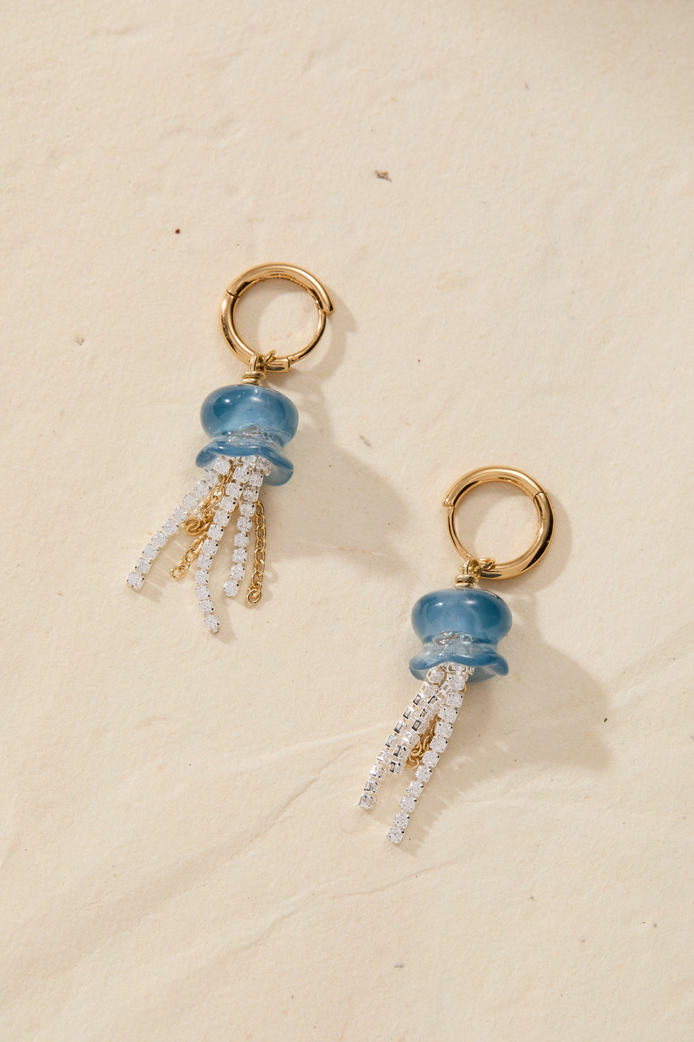 Whimsical Jellyfish Huggie Hoops Two Tone | Alex and Ani