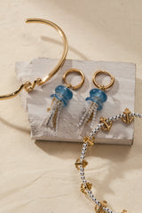 Whimsical Jellyfish Huggie Hoops Two Tone | Alex and Ani