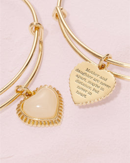 Mother & Daughter Heart Set of 2 Gold | Alex and Ani