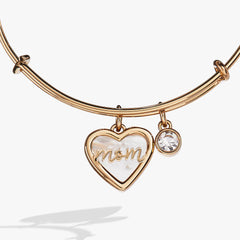 Mom Mother of Pearl Bangle Gold | Alex and Ani