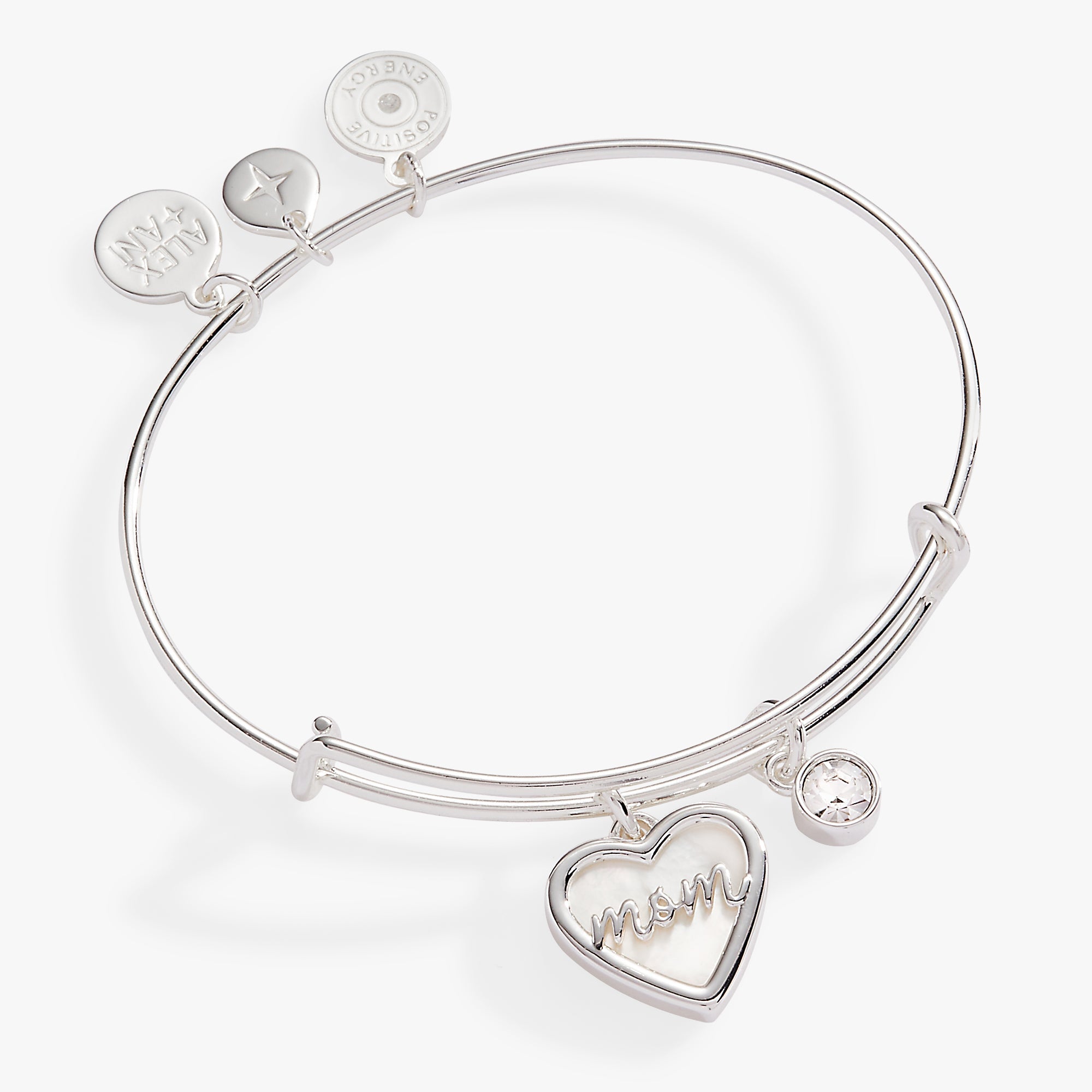 Mom Mother of Pearl Bangle Gold | Alex and Ani