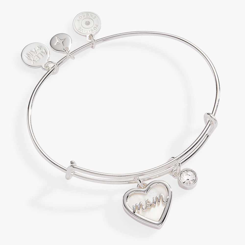 Mom Mother of Pearl Bangle Gold | Alex and Ani