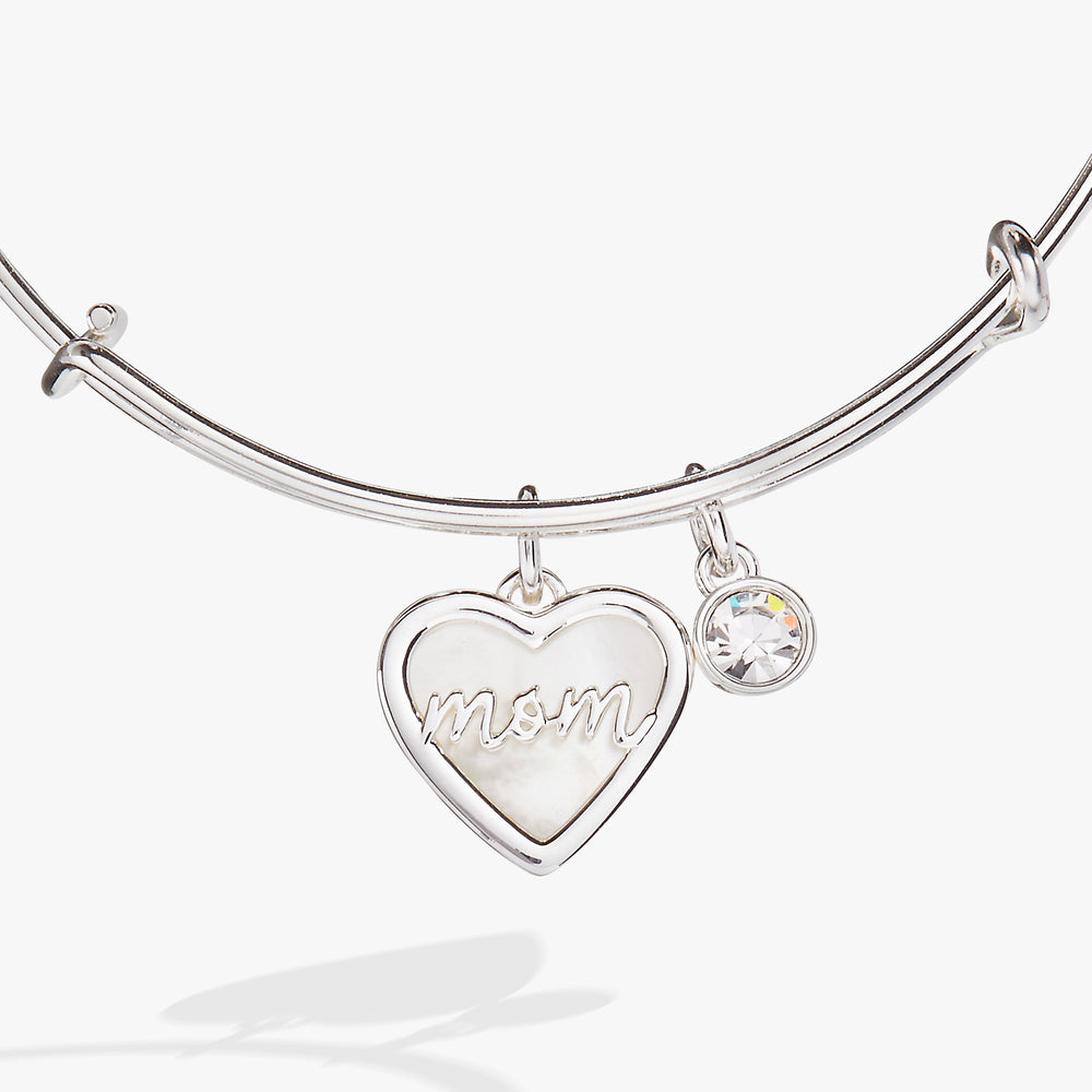 Mom Mother of Pearl Bangle Gold | Alex and Ani