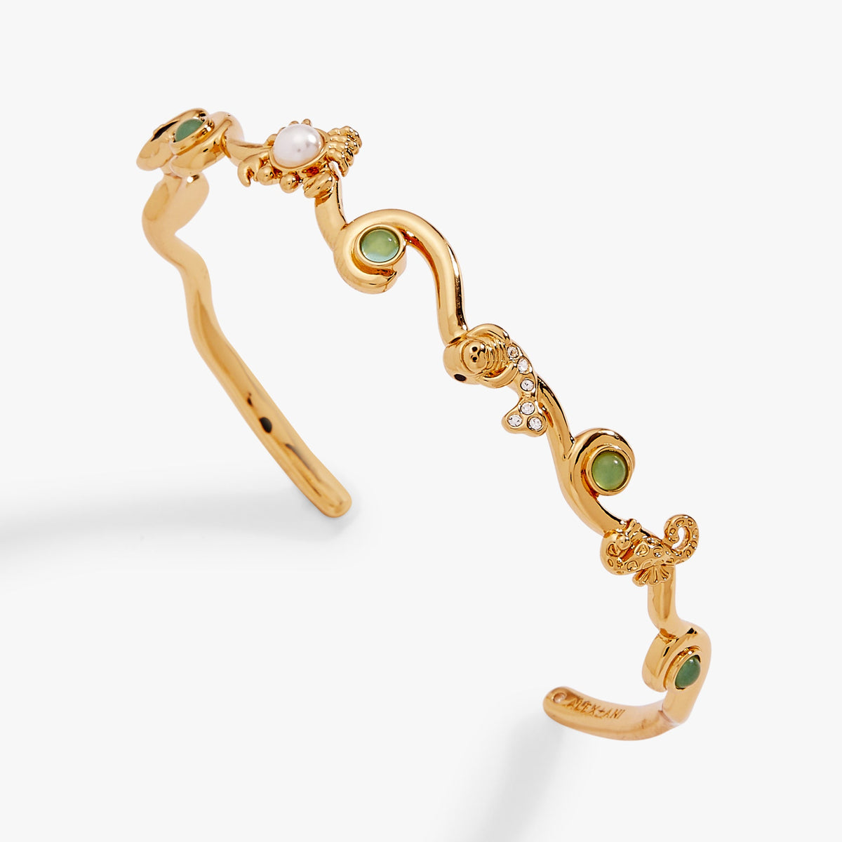 Whimsical Sea Creature Cuff Gold | Alex and Ani