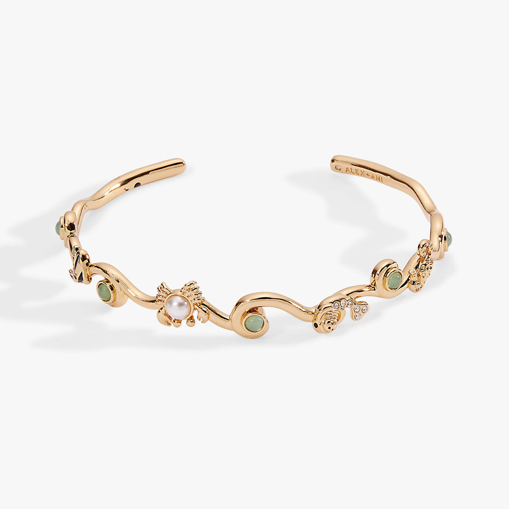 Whimsical Sea Creature Cuff Gold | Alex and Ani