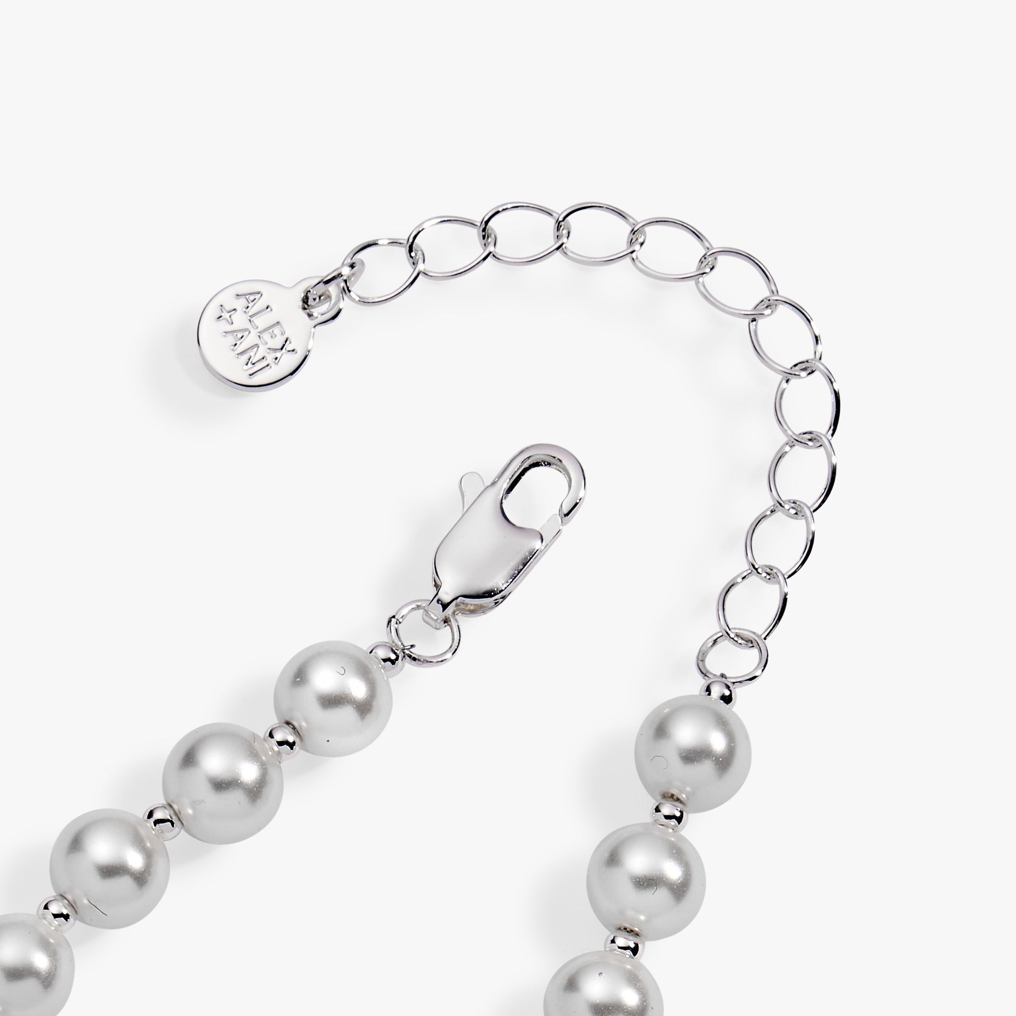 Posh Poodle Pearl Charm Bracelet Two Tone | Alex and Ani