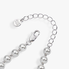 Posh Poodle Pearl Charm Bracelet Two Tone | Alex and Ani