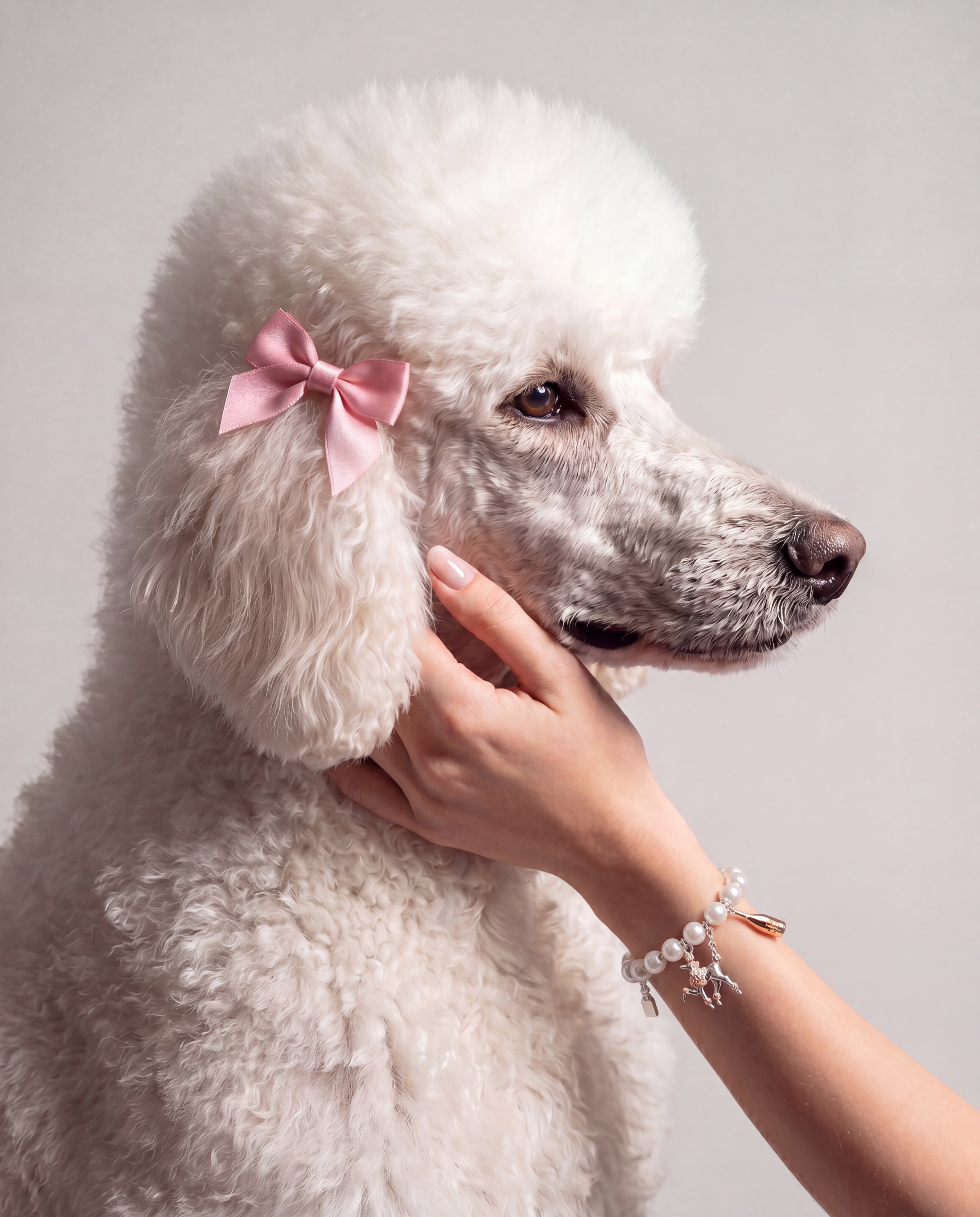 Posh Poodle Pearl Charm Bracelet Two Tone | Alex and Ani