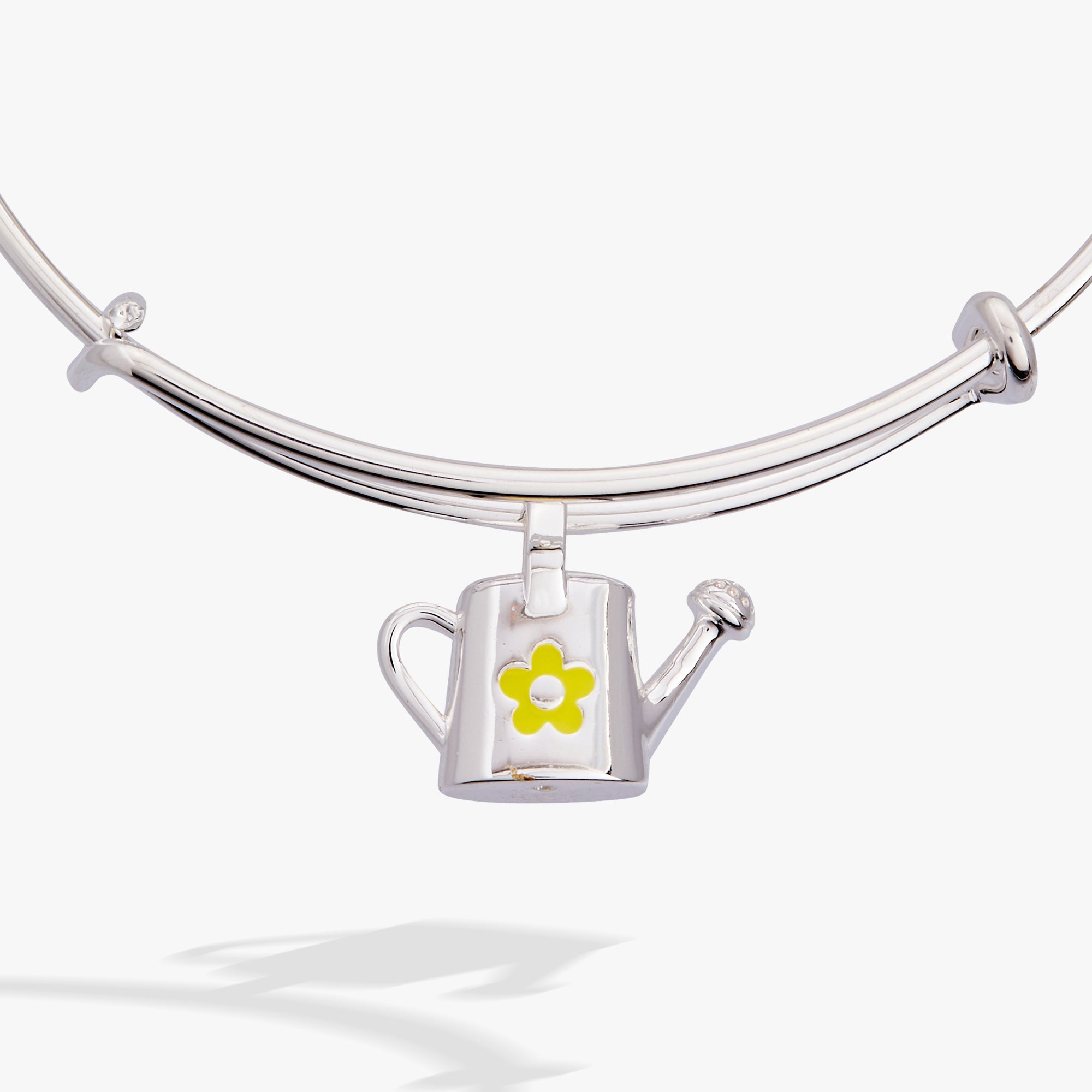 Watering Can Charm Bangle Silver | Alex and Ani