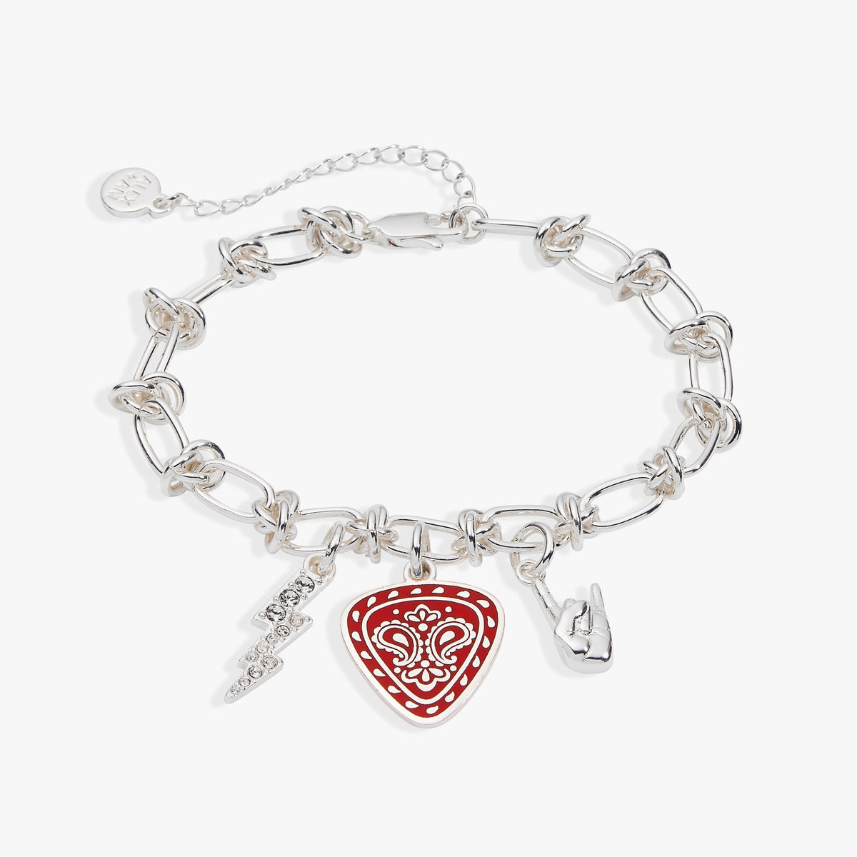 80's Rock Star Charm Chain Bracelet Silver | Alex and Ani