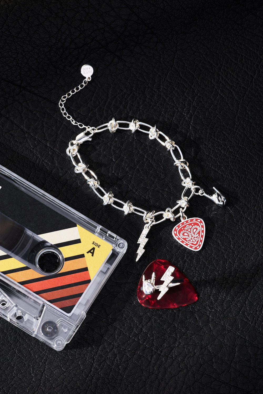 80's Rock Star Charm Chain Bracelet Silver | Alex and Ani