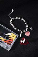 80's Rock Star Charm Chain Bracelet Silver | Alex and Ani