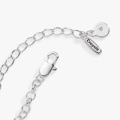 Crayola Tickle Me Pink Charm Bracelet Silver | Alex and Ani