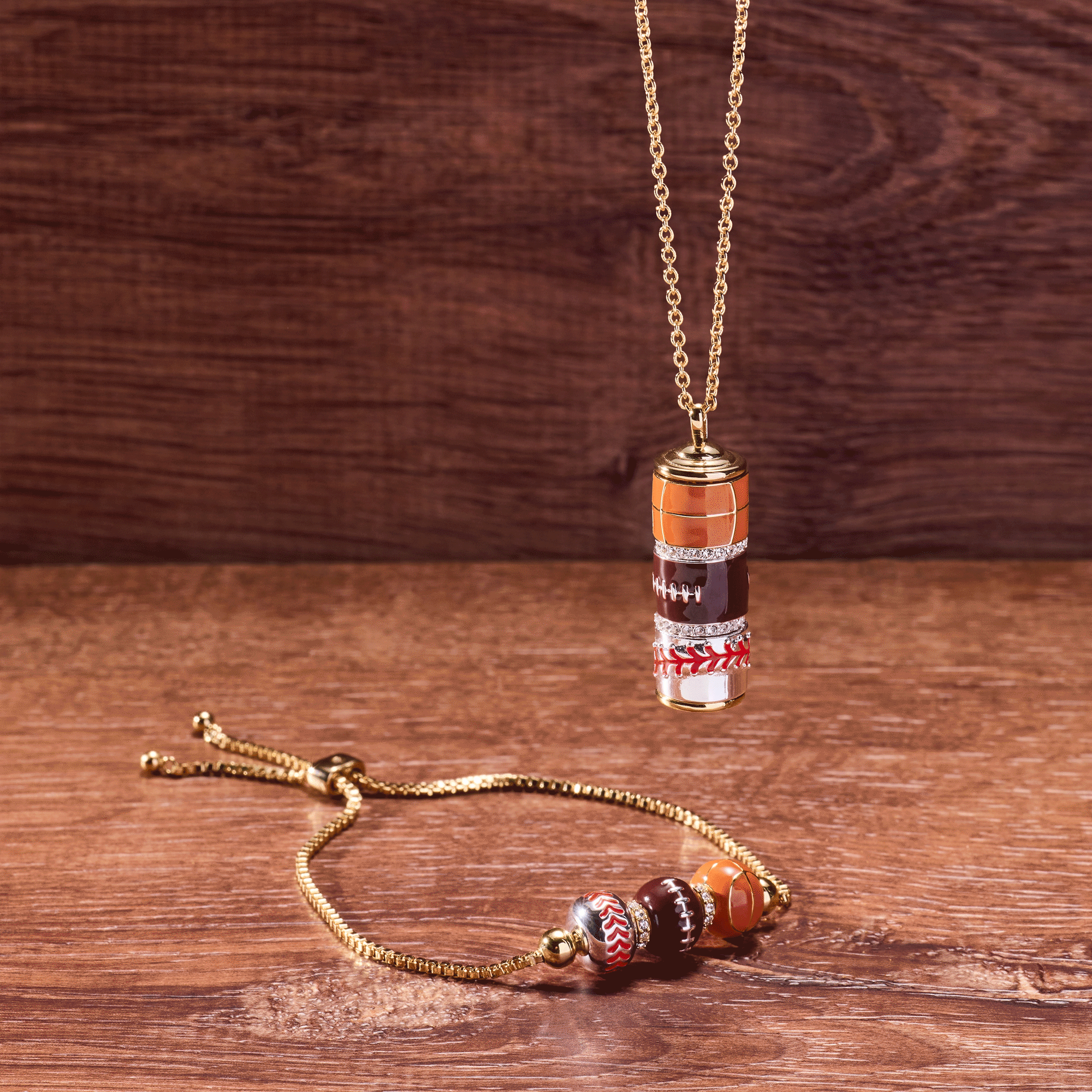 Game On Spinner Bolo Bracelet Gold | Alex and Ani