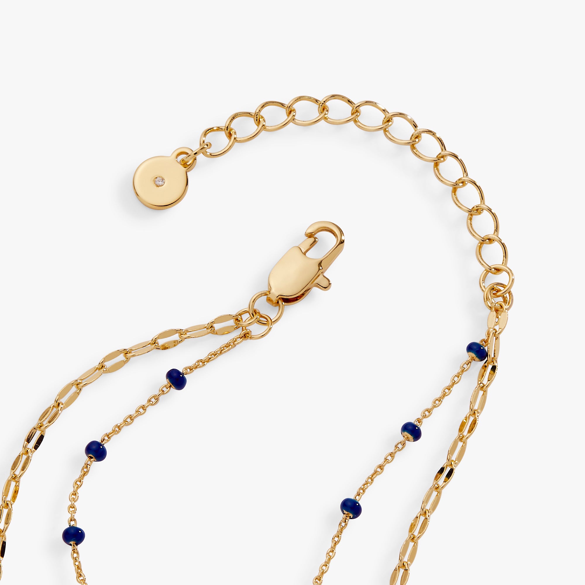Festival Double Strand Evil Eye Bracelet Gold | Alex and Ani