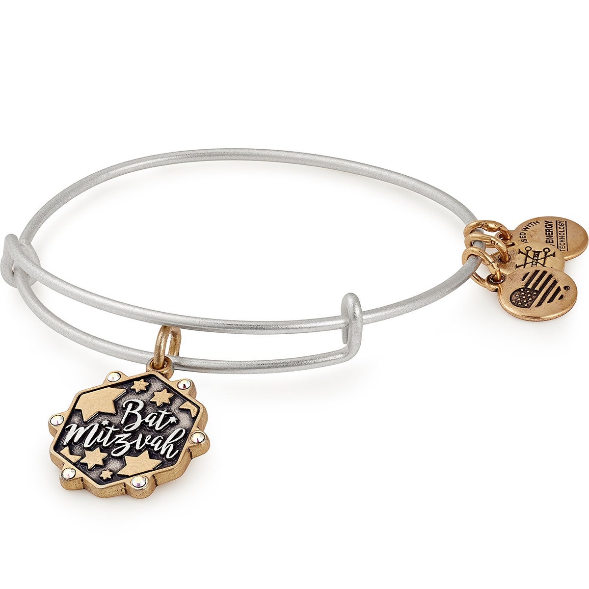 Bat Mitzvah Two Tone Charm Bangle - Alex and Ani Mixed Metal | Alex and Ani