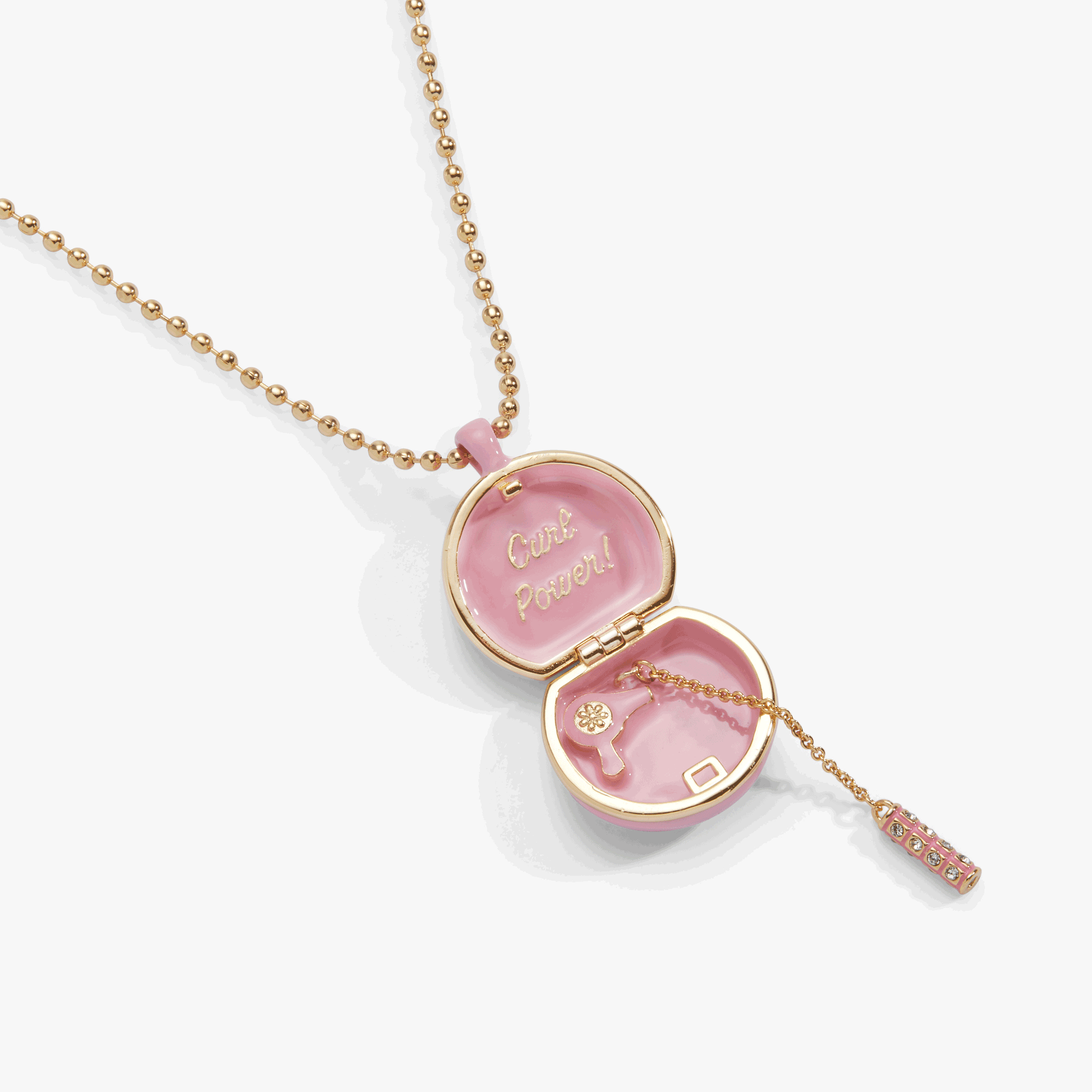 60s Hair Dryer Locket Pendant Gold | Alex and Ani