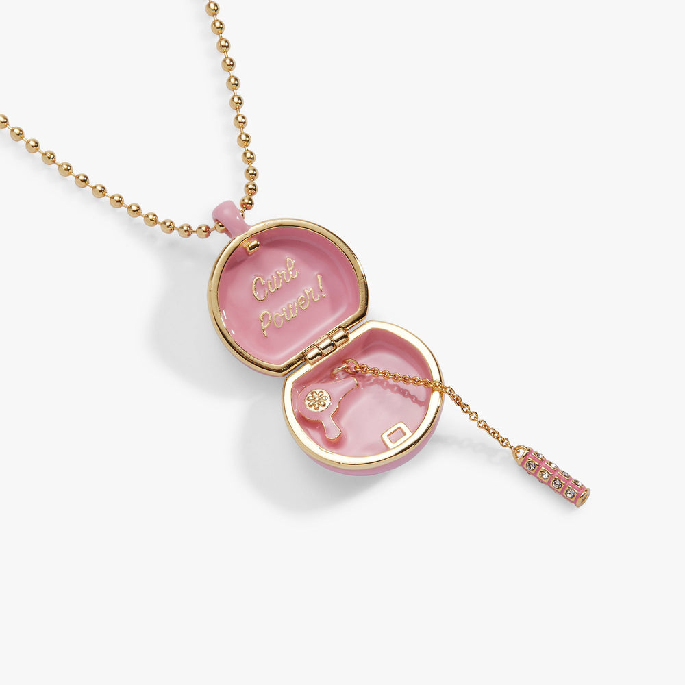 60s Hair Dryer Locket Pendant Gold | Alex and Ani