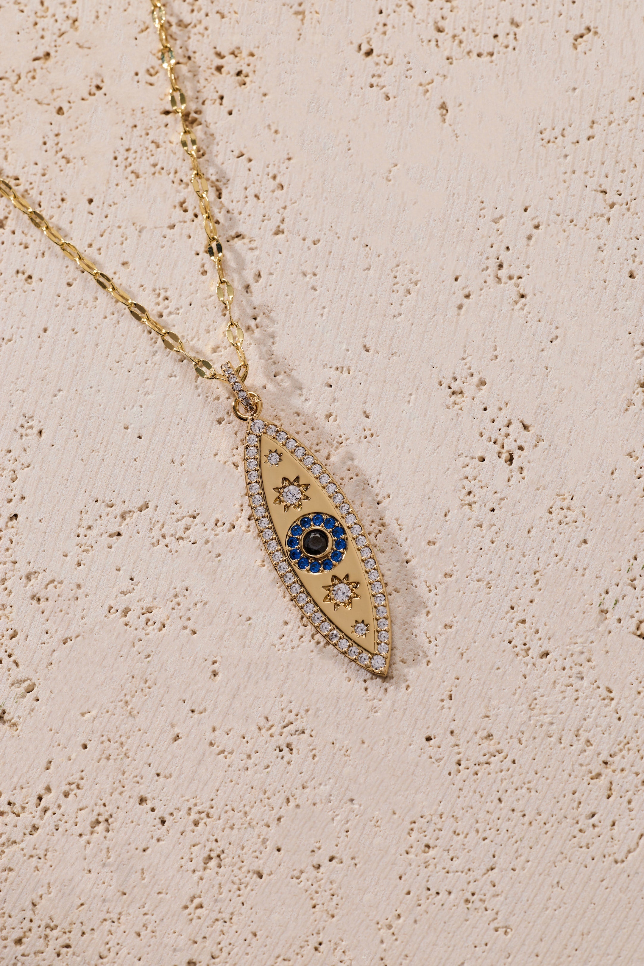 Festival Stranded Evil Eye Necklace Gold | Alex and Ani