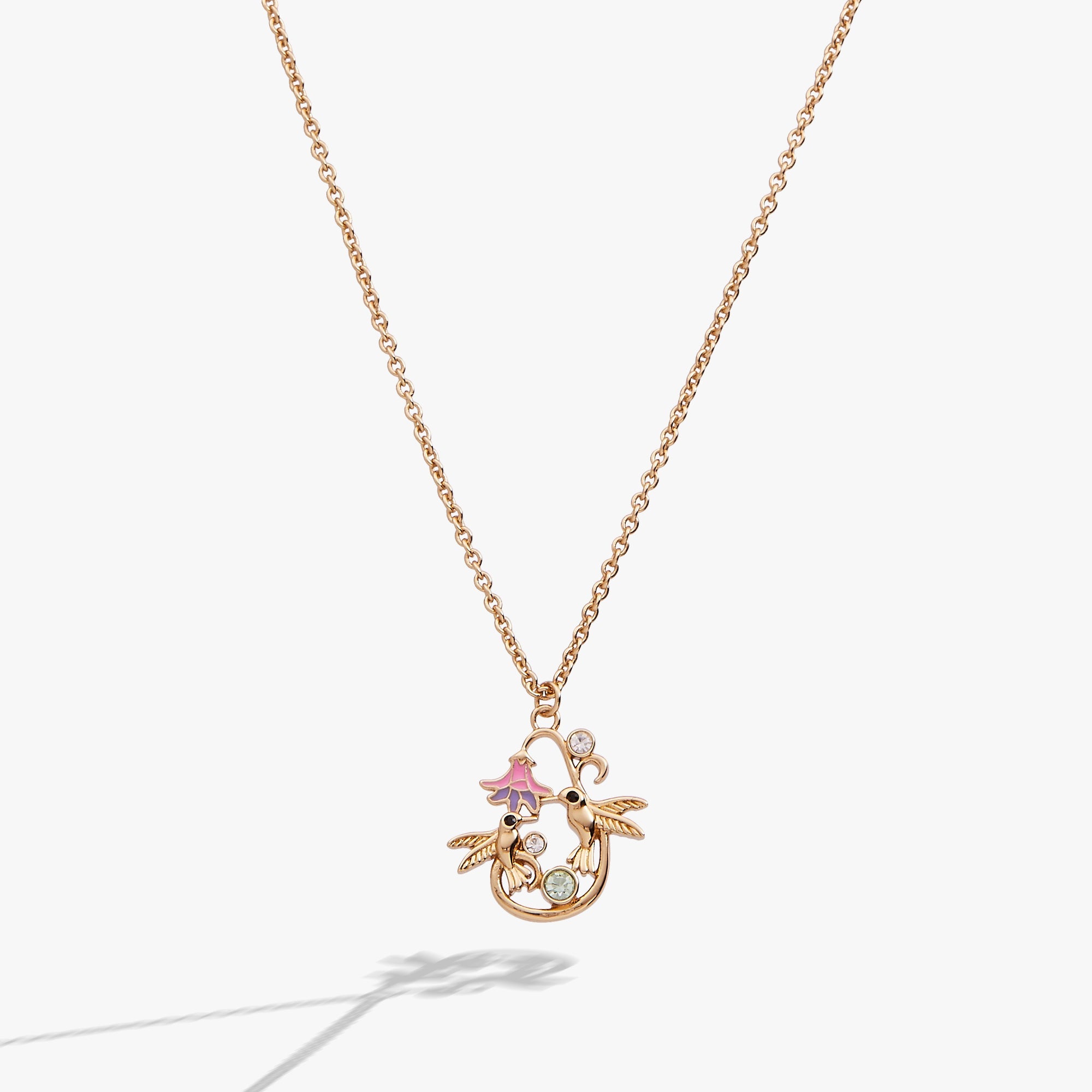 Birds of a Feather Enamel Pendant Gold | Alex and Ani