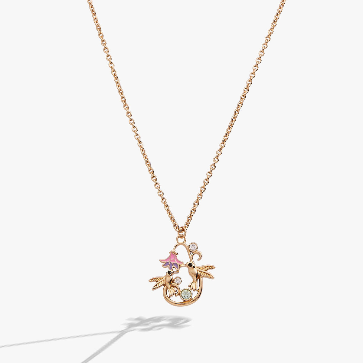 Birds of a Feather Enamel Pendant Gold | Alex and Ani