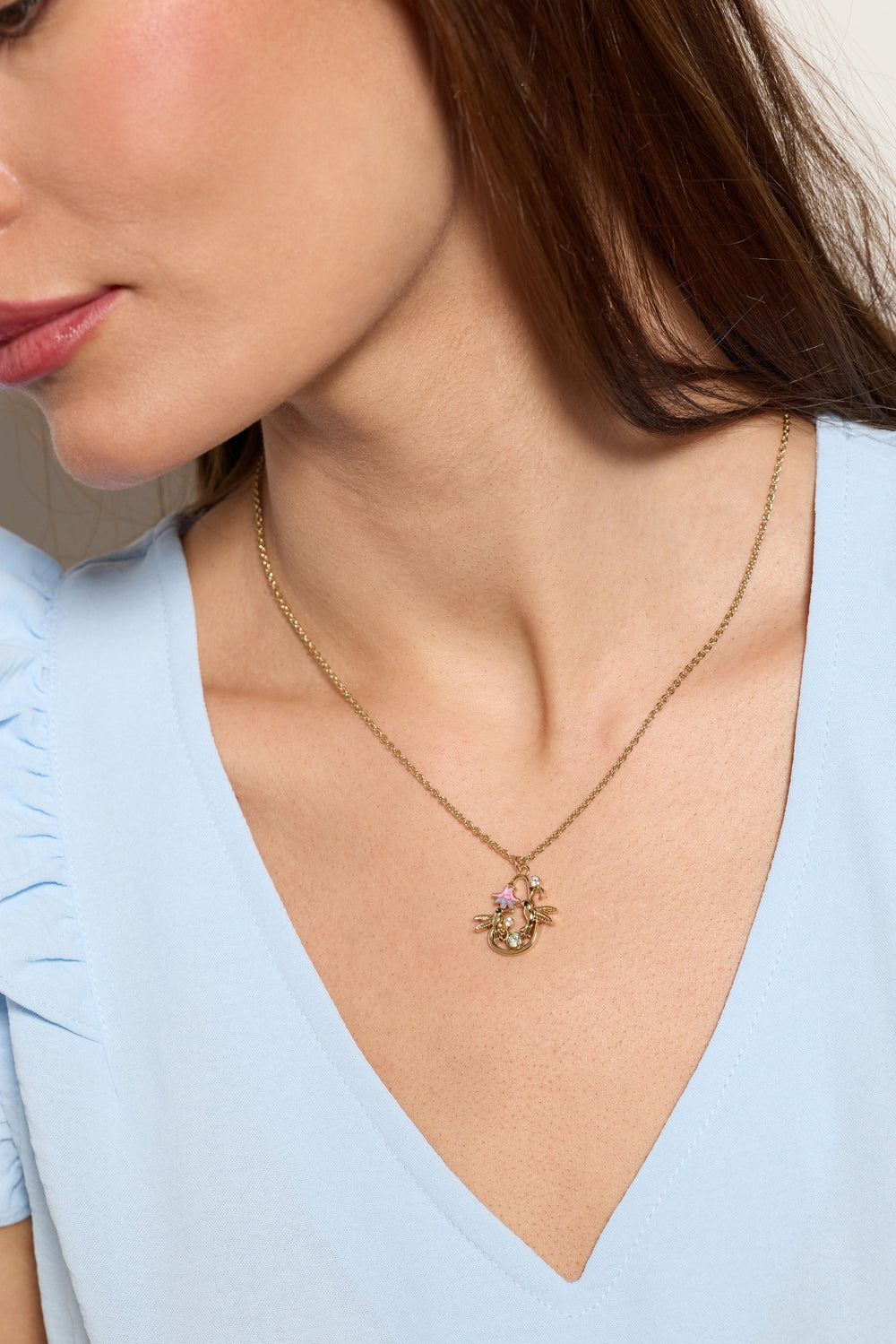Birds of a Feather Enamel Pendant Gold | Alex and Ani