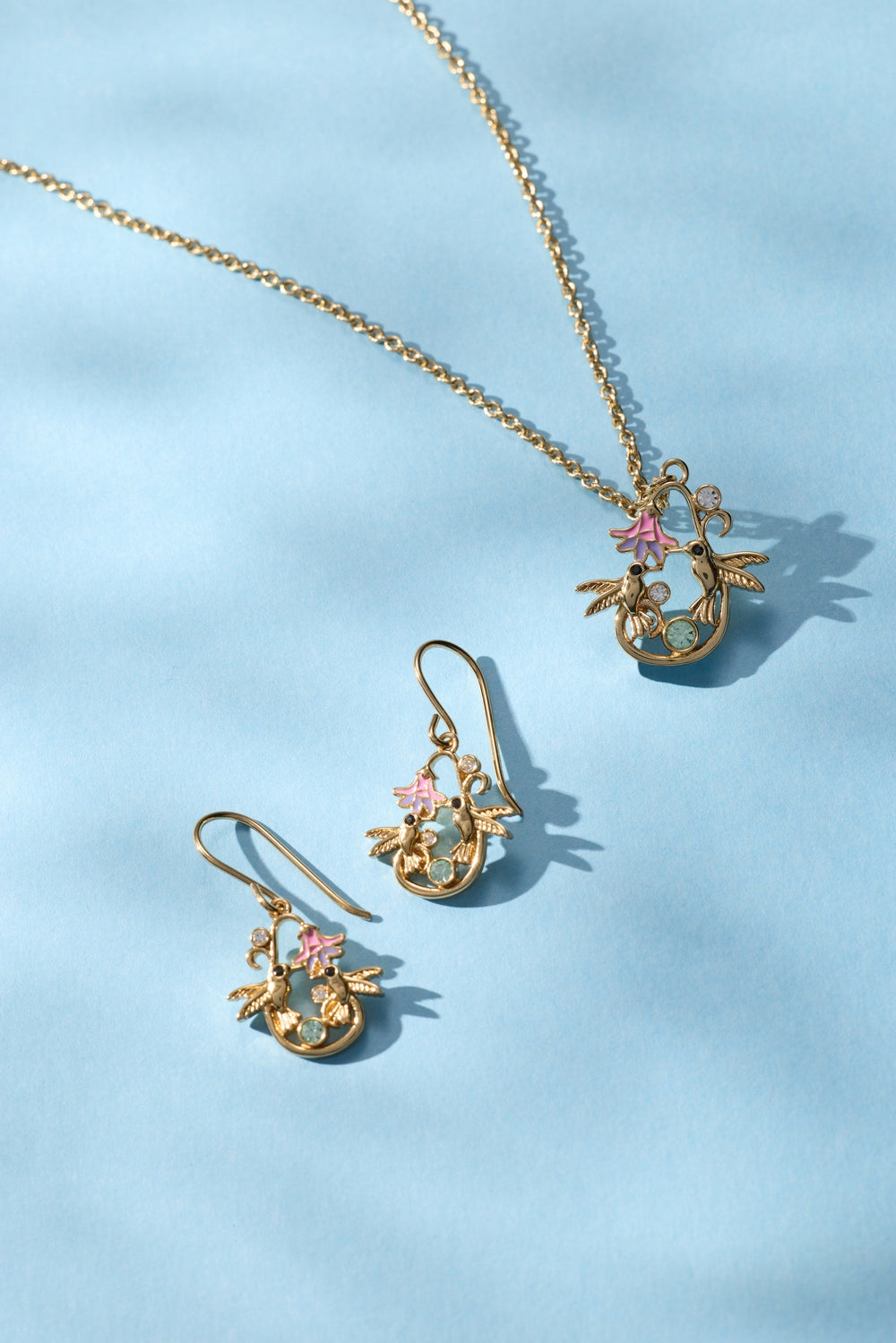 Birds of a Feather Enamel Pendant Gold | Alex and Ani
