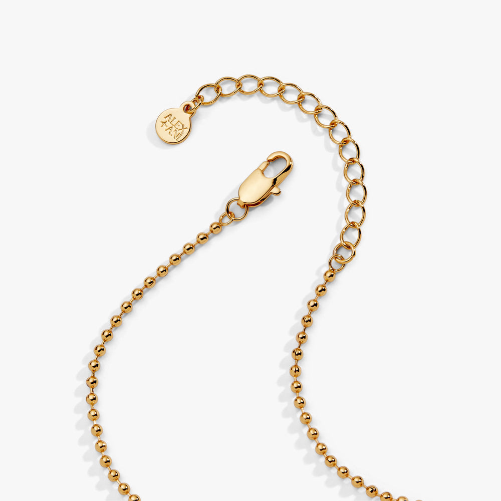 70s Roller Skate Necklace Gold | Alex and Ani