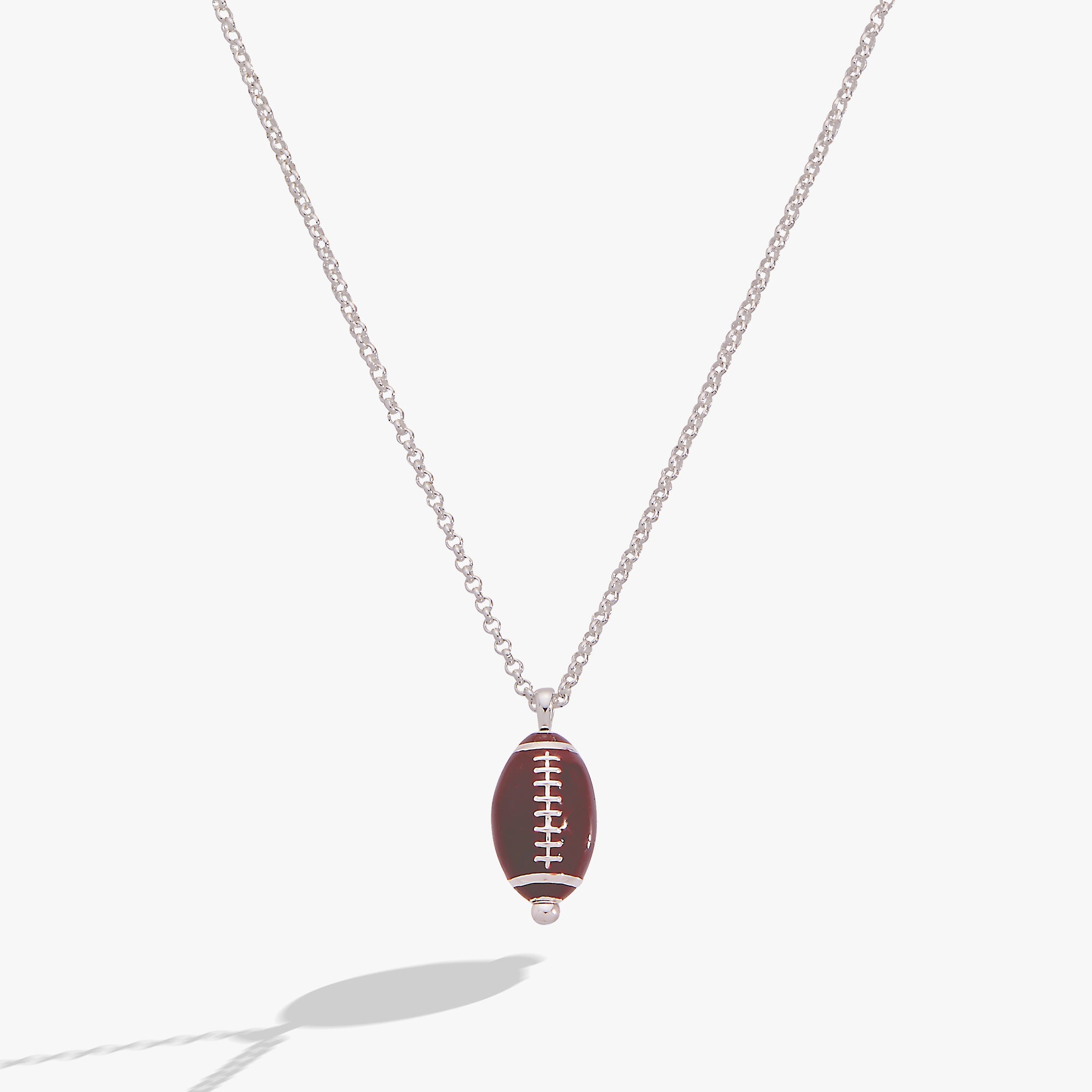 Football Spinner Pendant Silver | Alex and Ani