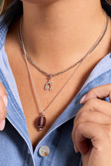 Football Spinner Pendant Silver | Alex and Ani