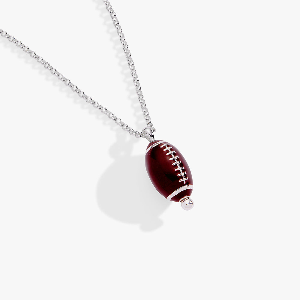 Football Spinner Pendant Silver | Alex and Ani