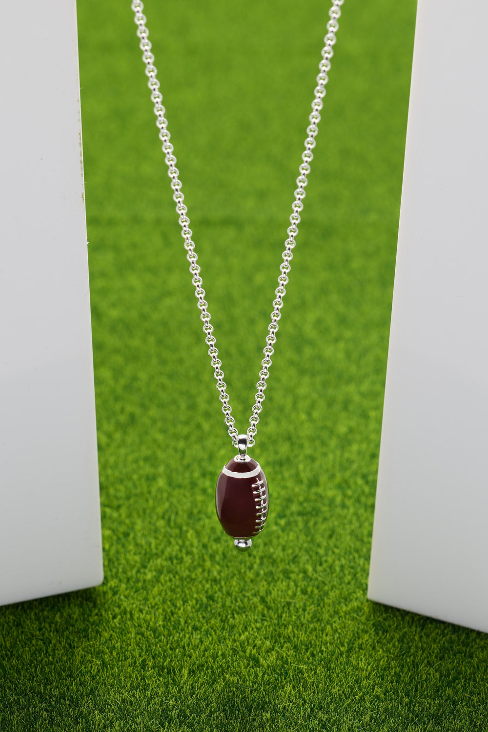 Football Spinner Pendant Silver | Alex and Ani