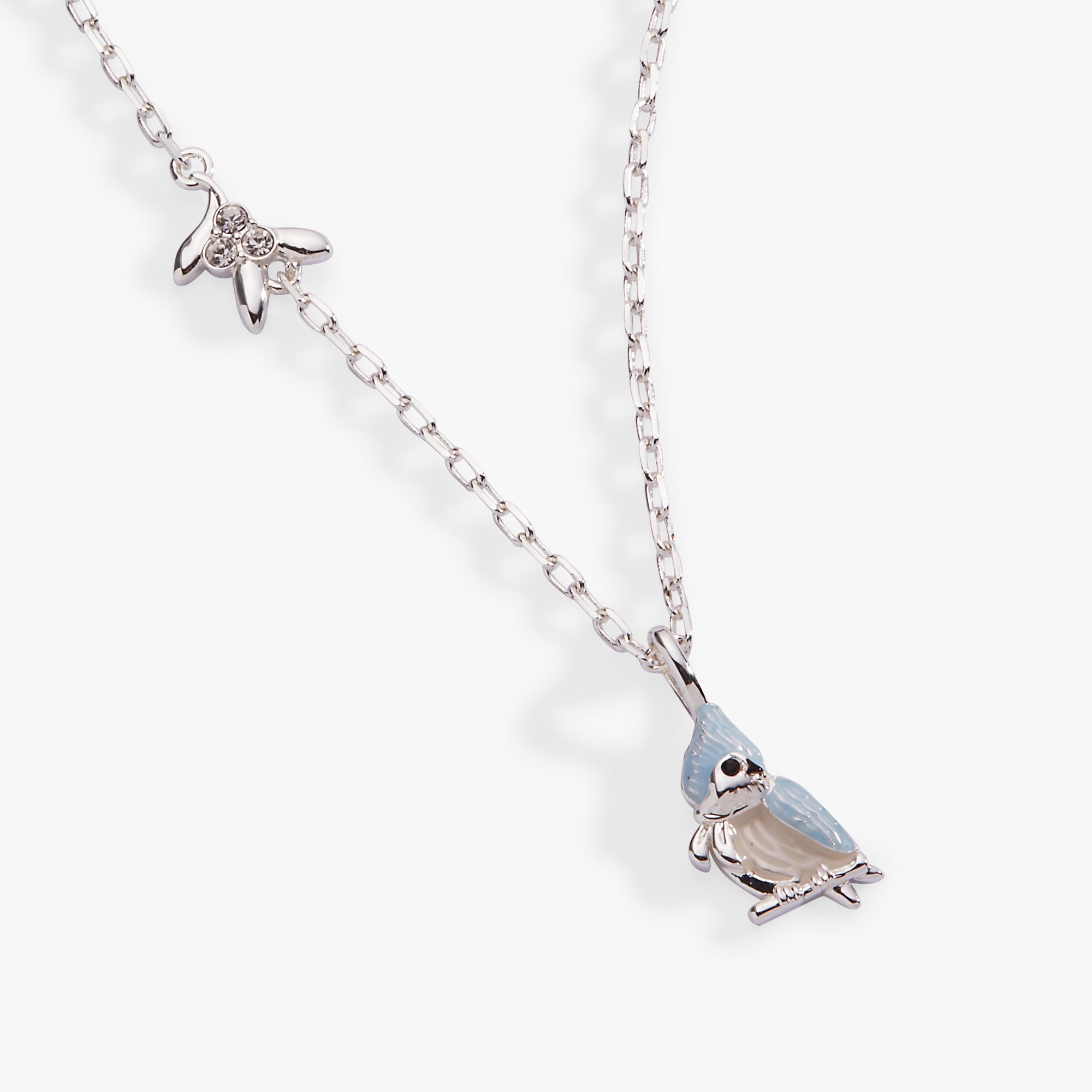 Tufted Titmouse Necklace Silver | Alex and Ani