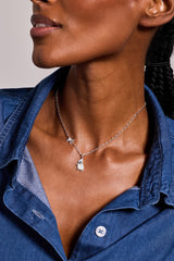 Tufted Titmouse Necklace Silver | Alex and Ani