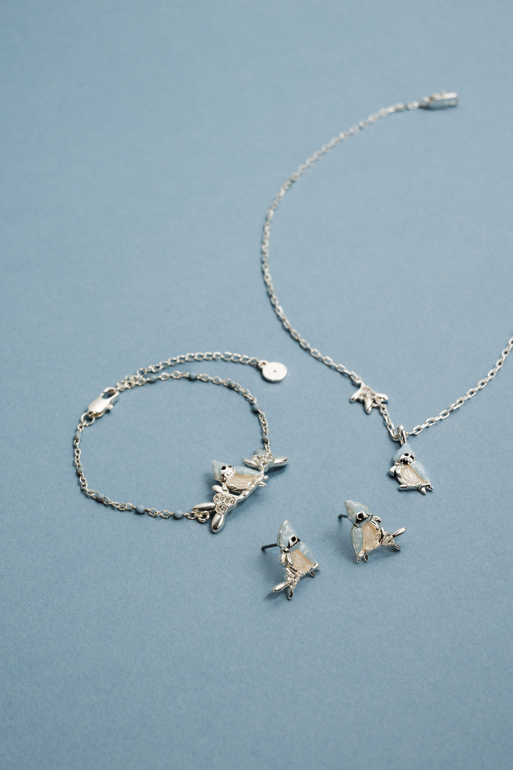 Tufted Titmouse Necklace Silver | Alex and Ani