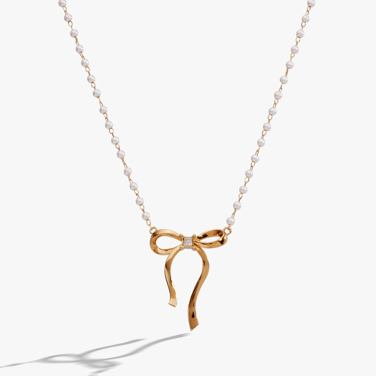 Pearl Coquette Necklace Gold | Alex and Ani